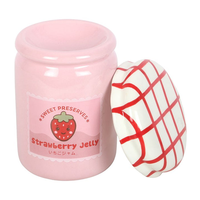 Strawberry Jelly Jar Oil Burner and Wax Warmer