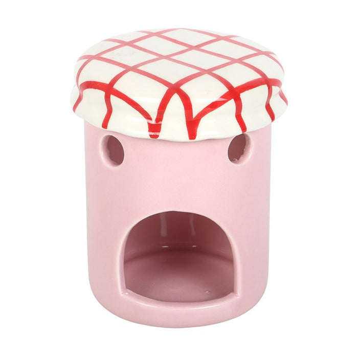 Strawberry Jelly Jar Oil Burner and Wax Warmer