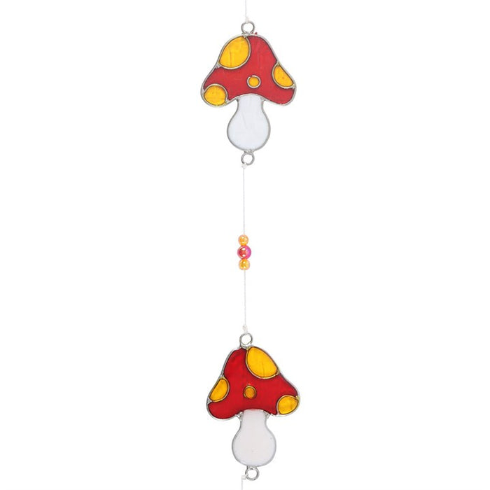 String of Mushroom Suncatchers