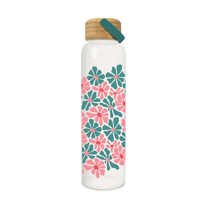 Studio Oh! Glass Water Bottle with Bamboo Lid (Options Available)