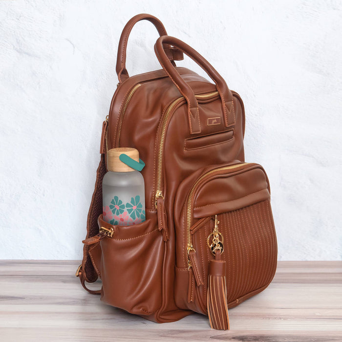 Studio Oh! Glass Water Bottle with Bamboo Lid (Options Available)