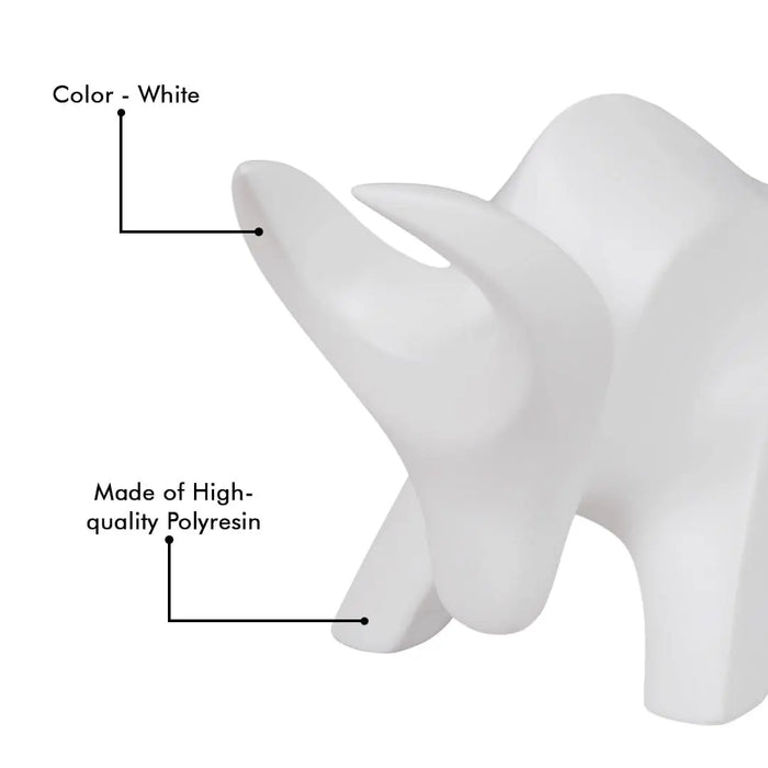 Stylized Charging Bull Figurine theartarium