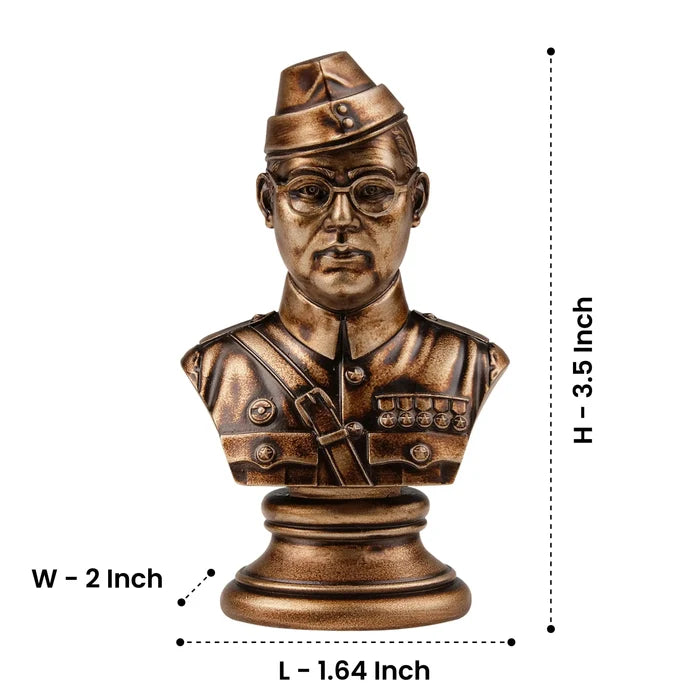 Subhas Chandra Bose Car Dashboard Idol