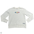 Sweatshirt Crewneck By Life Is Good In White, Size: S