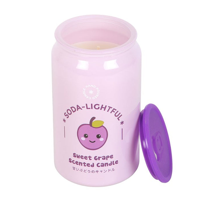 Sweet Grape Soda Can Candle