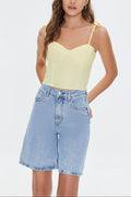 Sweetheart Linen-Blend Cami