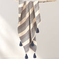Tajik  Home  LLC - Zoe Oversized Wide Striped Throw