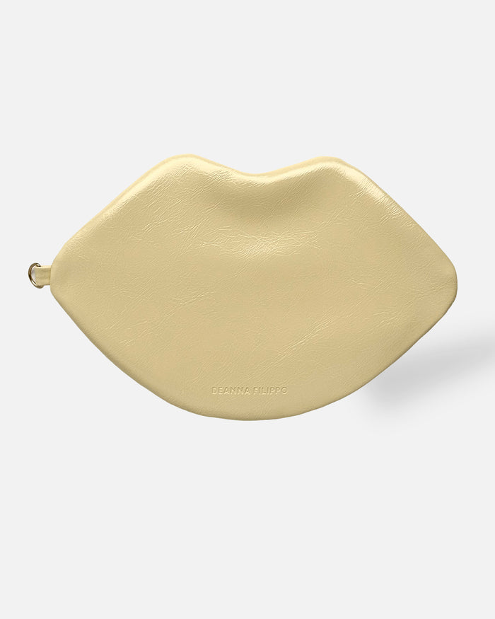 The Blake — Canary Yellow Lip Pouch by David Stesner ArtHouse — canary yellow beauty, detail close-up