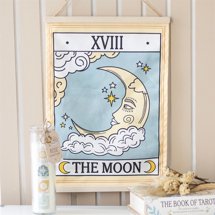 The Moon Vintage Tarot Wall Hanging