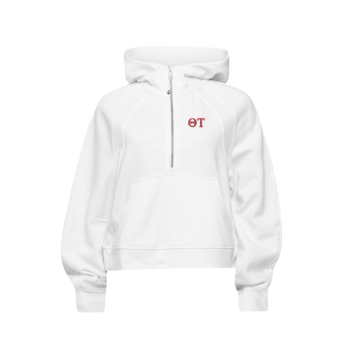 Theta Tau lululemon Scuba Oversized Half-Zip Hoodie - White