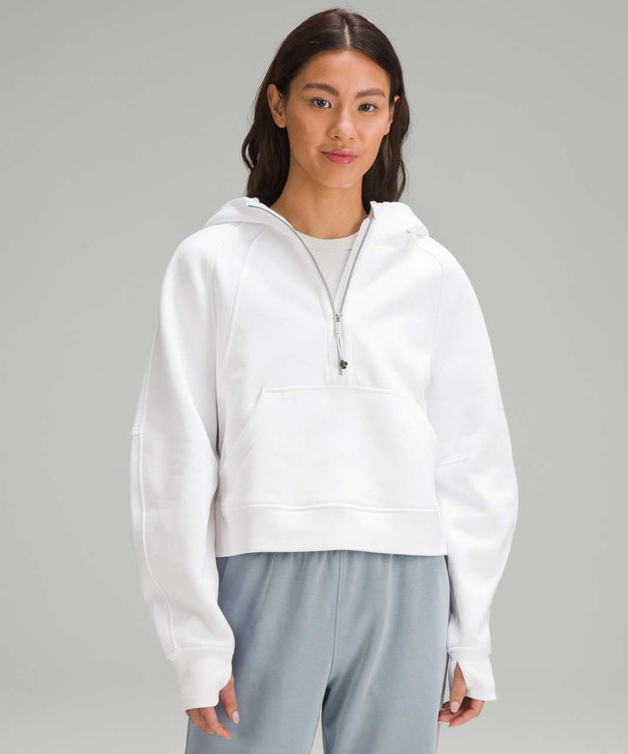 Theta Tau lululemon Scuba Oversized Half-Zip Hoodie - White