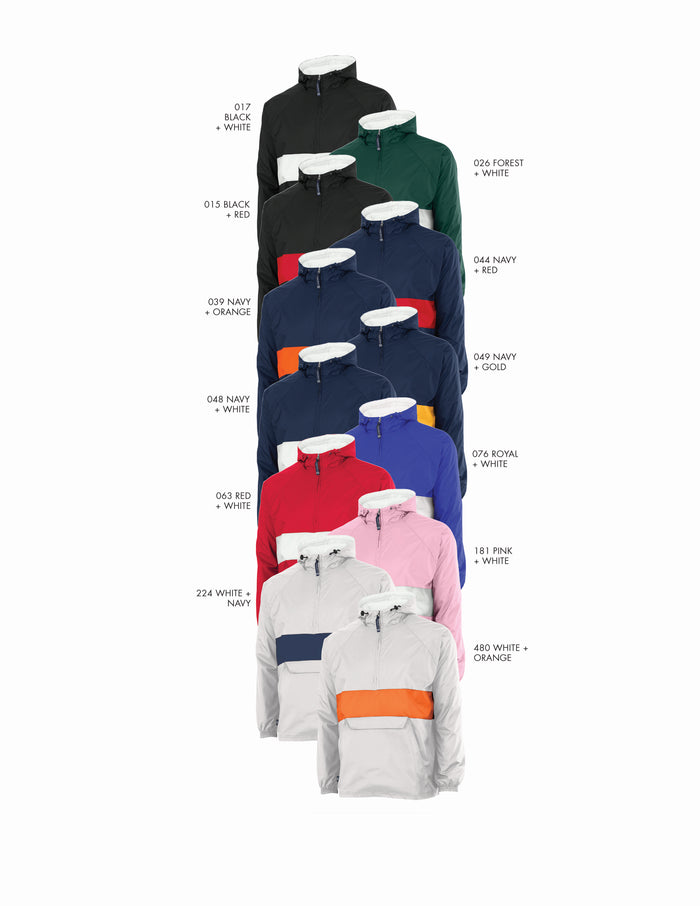 Theta Tau Rugby Striped Lined Windbreaker