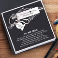 To My Man Fishing Hook Keychain Engraved 1 Name "You Have My Heart Hook Line And Sinker"