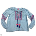 Top Long Sleeve Designer By Lilly Pulitzer In Blue & Pink, Size: S