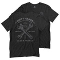 Troll Co. Men's Dirty Hands Twisting Wrenches Short Sleeve T-Shirt T-Shirts Troll Co. Charcoal Heather 2XL Reg