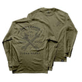 Troll Co. Men's Twisting Wrenches Graphic Long Sleeve T-Shirt Long Sleeve T-Shirts Troll Co. Military Green 2XL Reg
