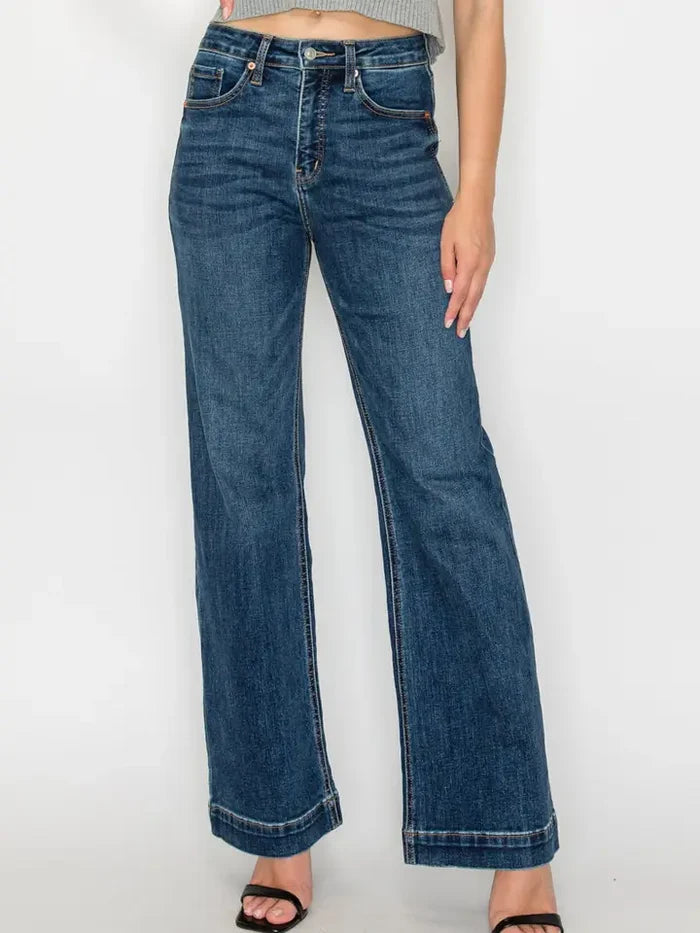 Veda Tummy Control High Rise Relaxed Holly Flare Jeans