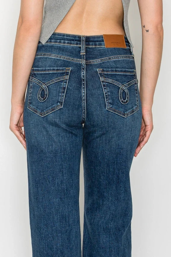 Veda Tummy Control High Rise Relaxed Holly Flare Jeans