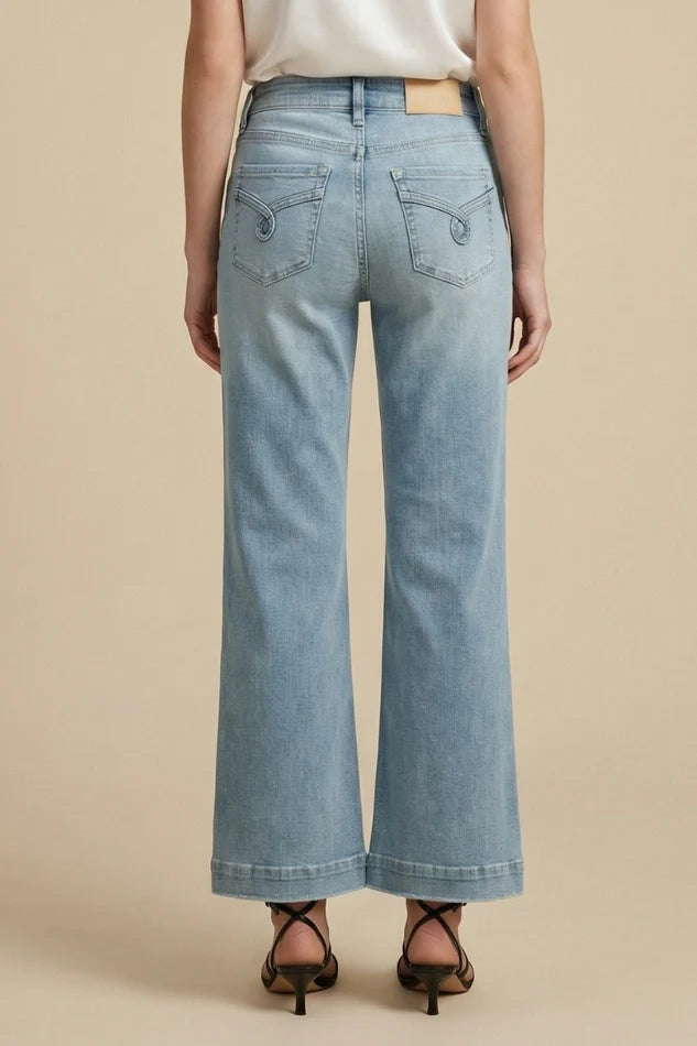Veda Tummy Control High Rise Relaxed Holly Flare Jeans
