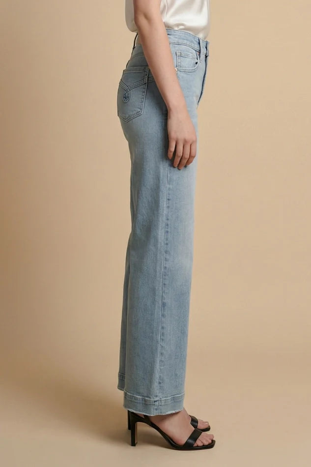 Veda Tummy Control High Rise Relaxed Holly Flare Jeans