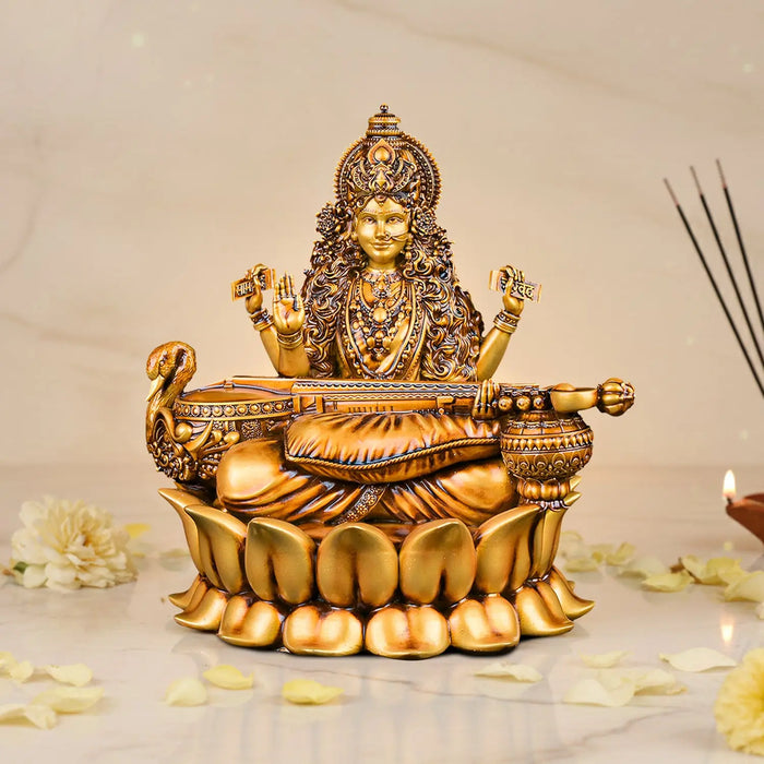 Veena Vadini Saraswati (Lotus) Car dashboard