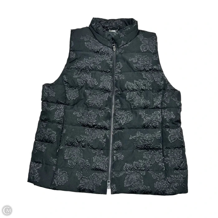 Vest Puffer & Quilted By Chicos In Black, Size: L