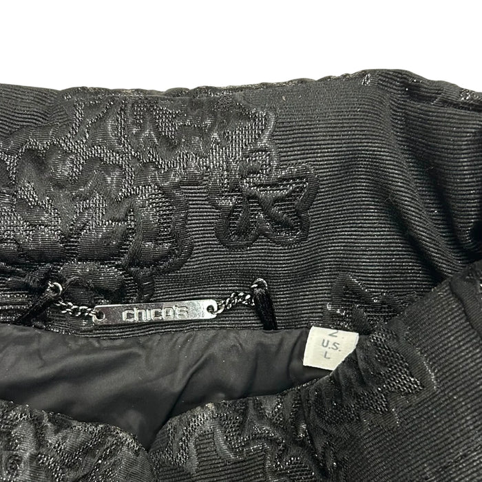 Vest Puffer & Quilted By Chicos In Black, Size: L