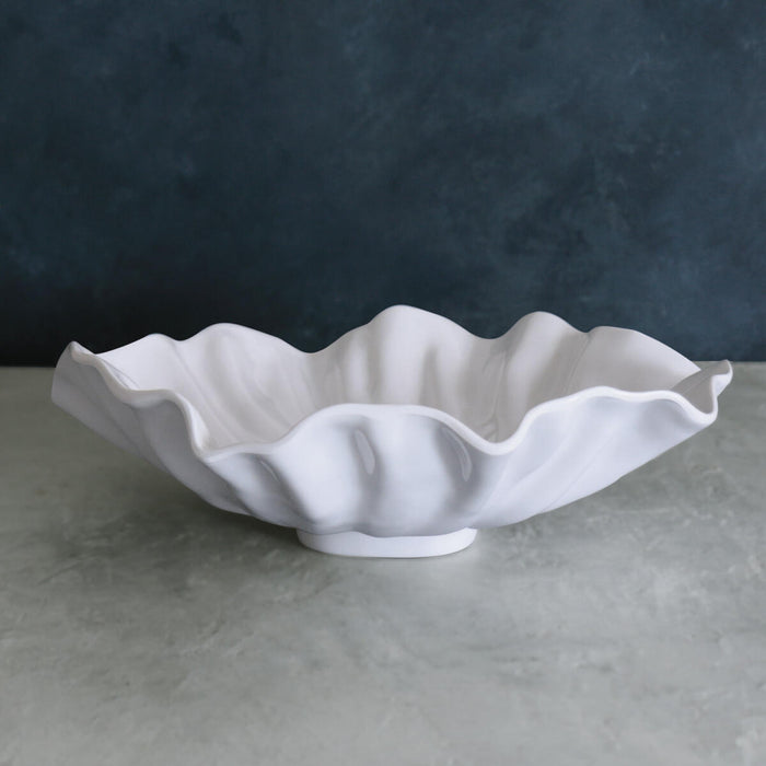 VIDA BLOOM LARGE BOWL, WHITE