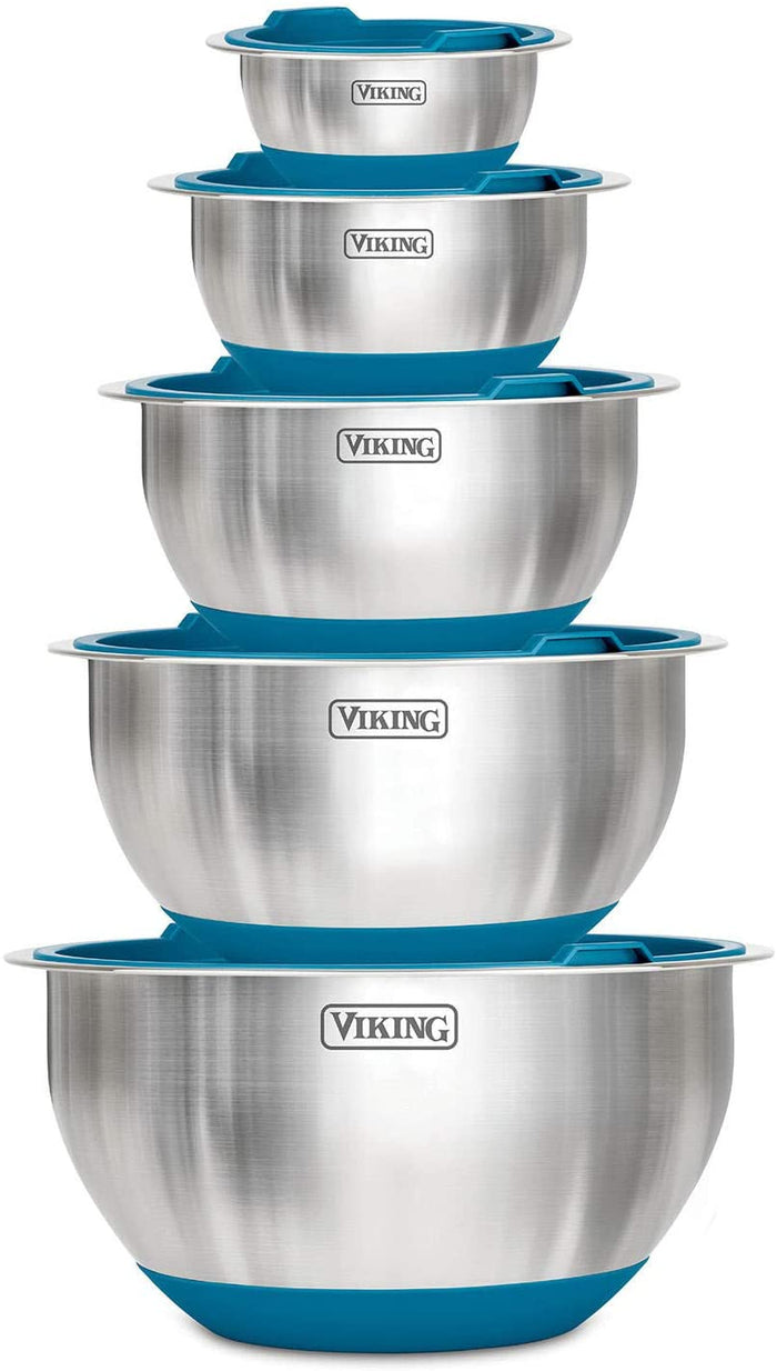 VIKING 10 PC STAINLESS MIXING BOWLS