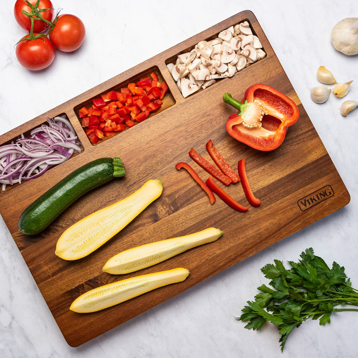 VIKING ACACIA BUTCHER BLOCK & PREP BOARD