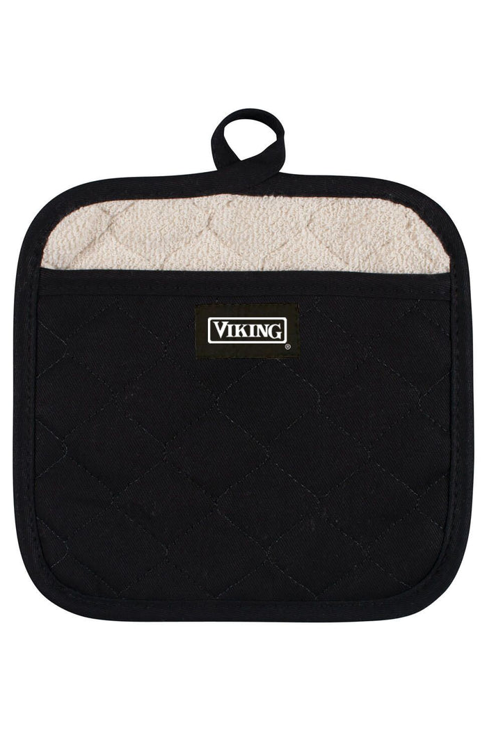 VIKING POT HOLDER, BLACK