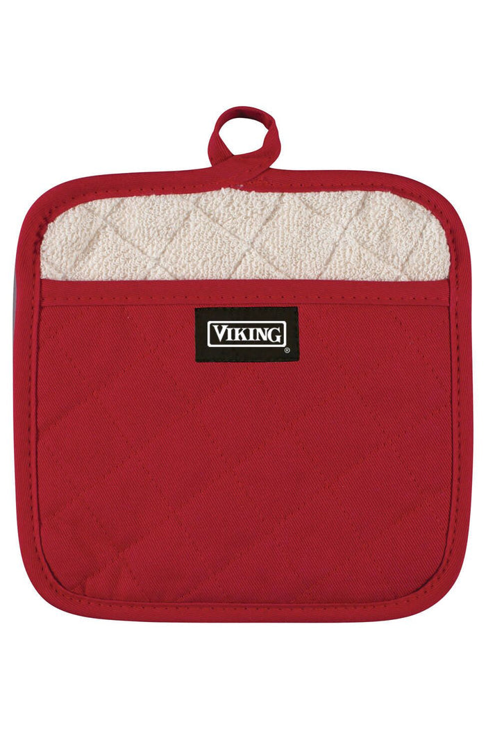 VIKING POT HOLDER, RED