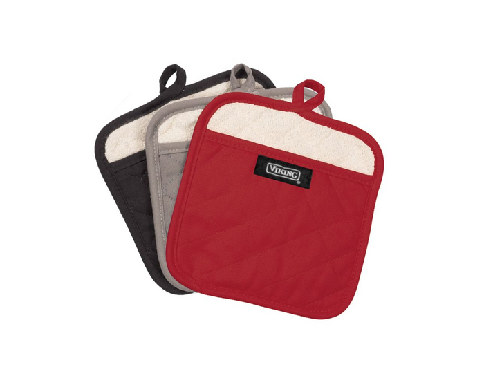 VIKING POT HOLDER, RED