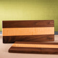 WALNUT & CURLY MAPLE SERVING BOARD