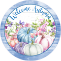 Welcome Autumn Sign, Fall Sign, Wreath Sign, Wreath Center,