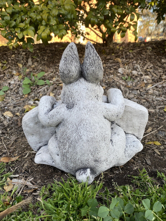 Welcome Rabbit Concrete Cement Garden Statue Australian Made