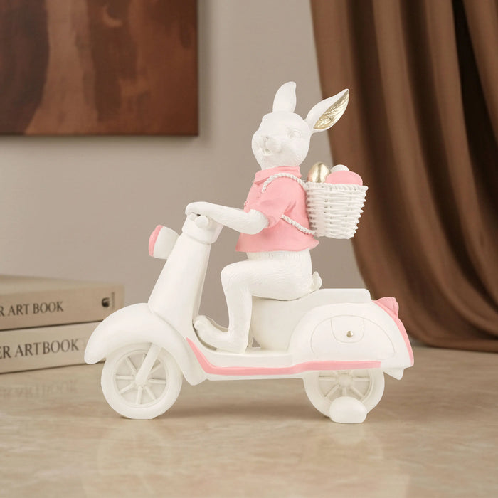 Whiskers on the Move - Bunny Figurine
