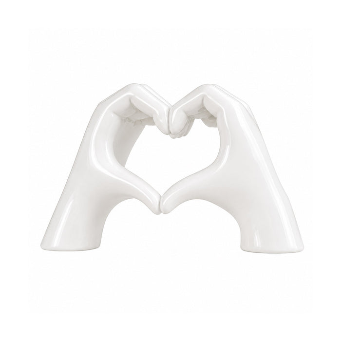 White Love Hand Showpiece