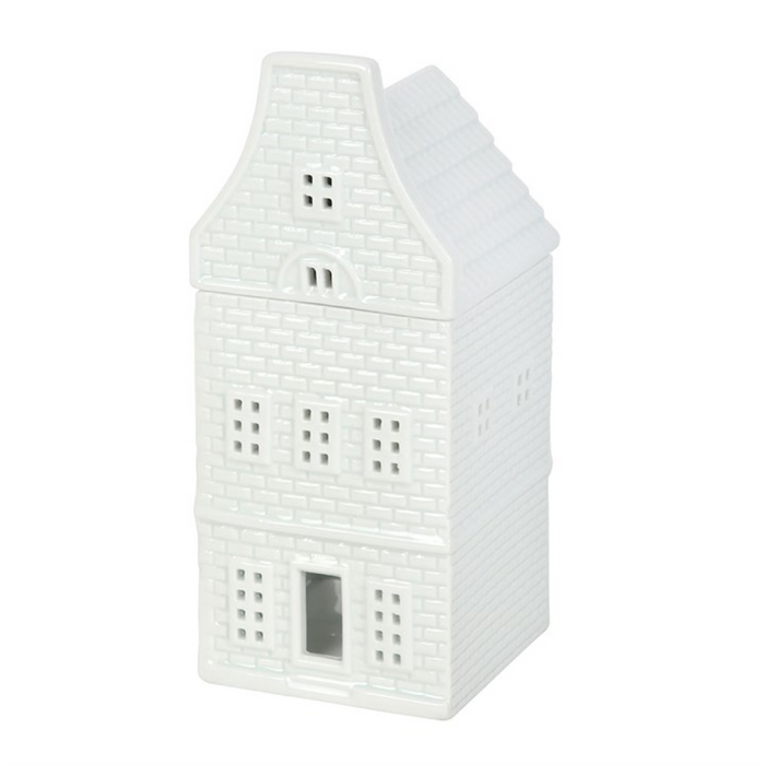 White Nordic House Ceramic Oil Burner and Wax Warmer