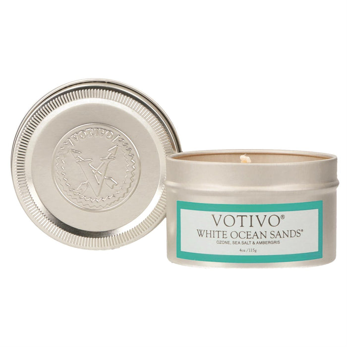 WHITE OCEAN SANDS TRAVEL TIN disc