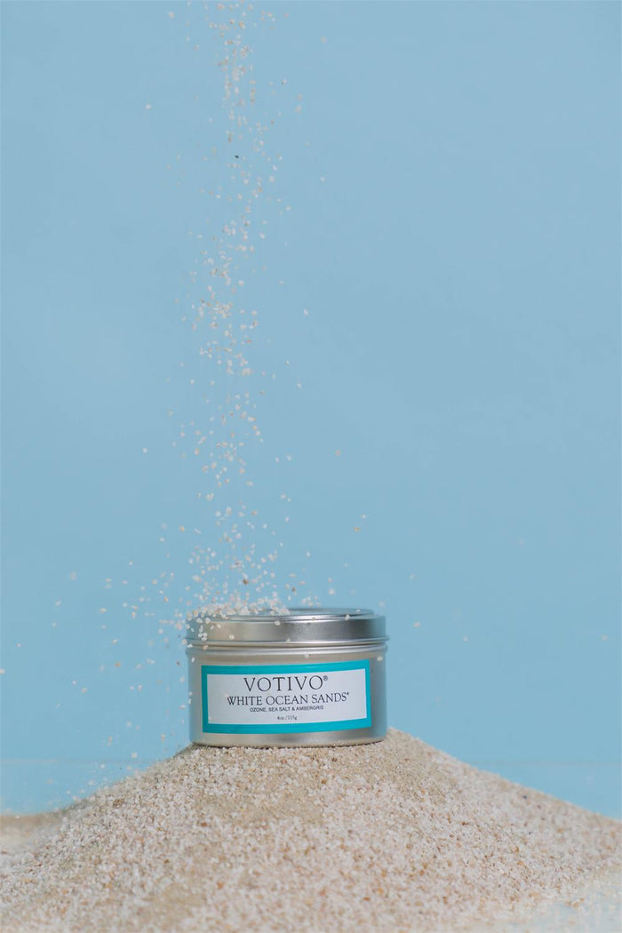 WHITE OCEAN SANDS TRAVEL TIN disc