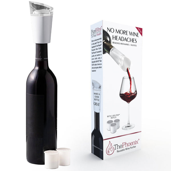 WHITE PHOENIX WINE PURIFIER & AERATOR, STARTER KIT
