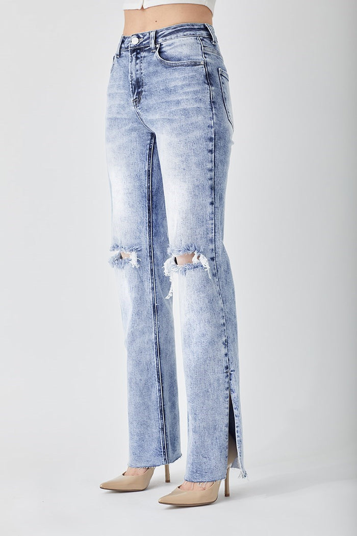 Winslet Long Inseam Straight Leg Jeans
