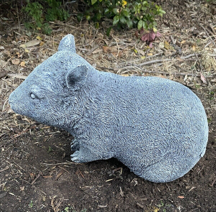 Wombat Statue Hairy Nose Ornament Animal Concrete Cement Garden Australian Made