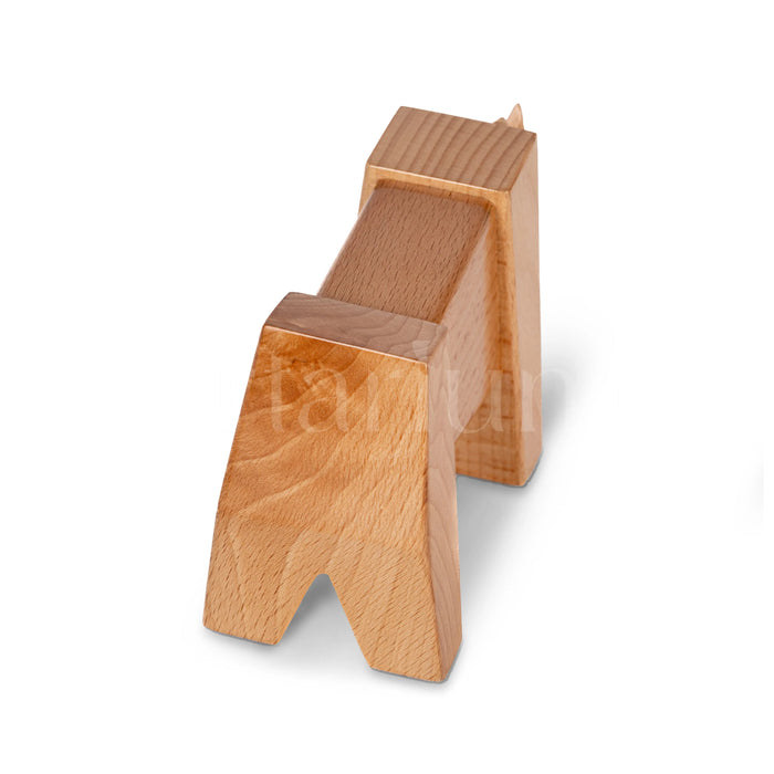 Wooden Rhino Figurine The Artarium