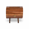 Wooden Wine Barrel Tissue Box