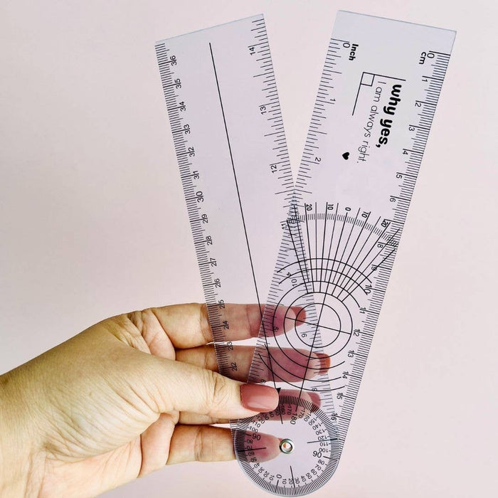 "Yes I am Always Right" Angle Ruler | Funny Math Teacher