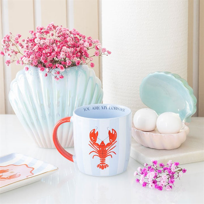 You Are My Lobster Striped Mug
