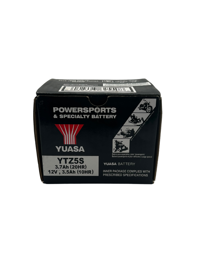 Yuasa YTZ5S Battery, 12V 65 CCA, 1 Year Warranty