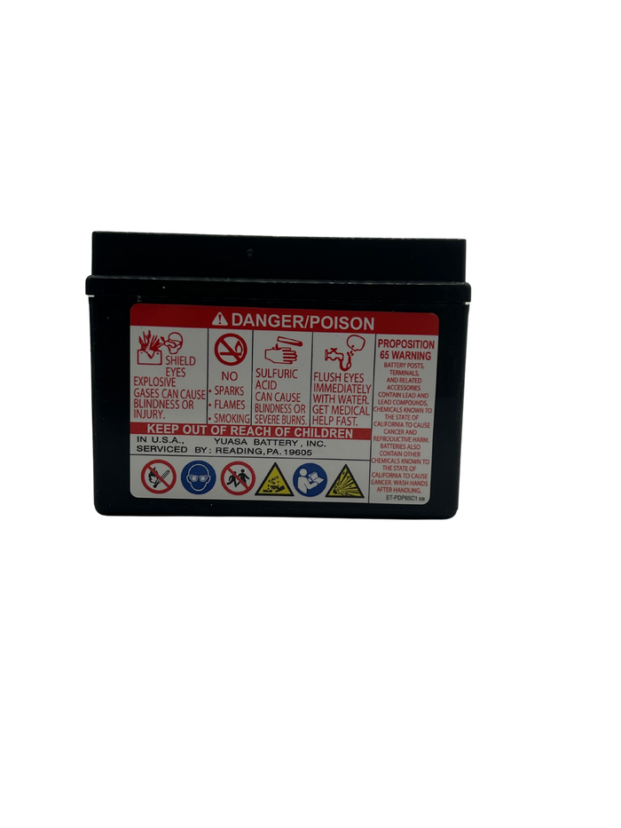 Yuasa YTZ5S Battery, 12V 65 CCA, 1 Year Warranty